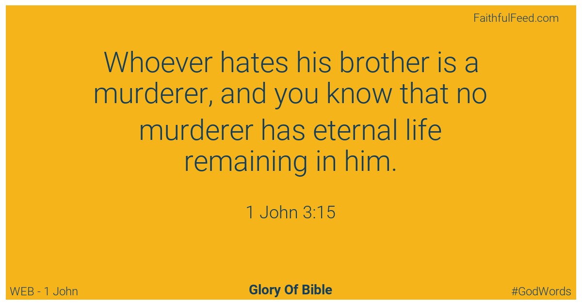 1-john 3:15 - Web