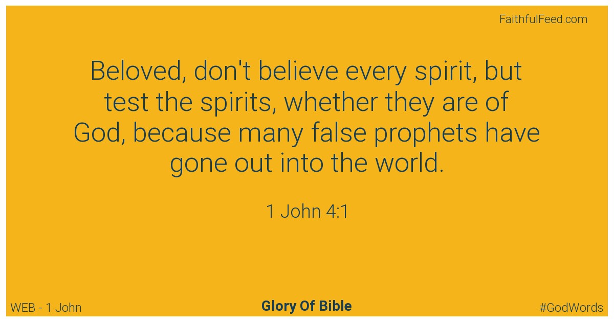 The Bible Verses from 1-john Chapter 4 - Web