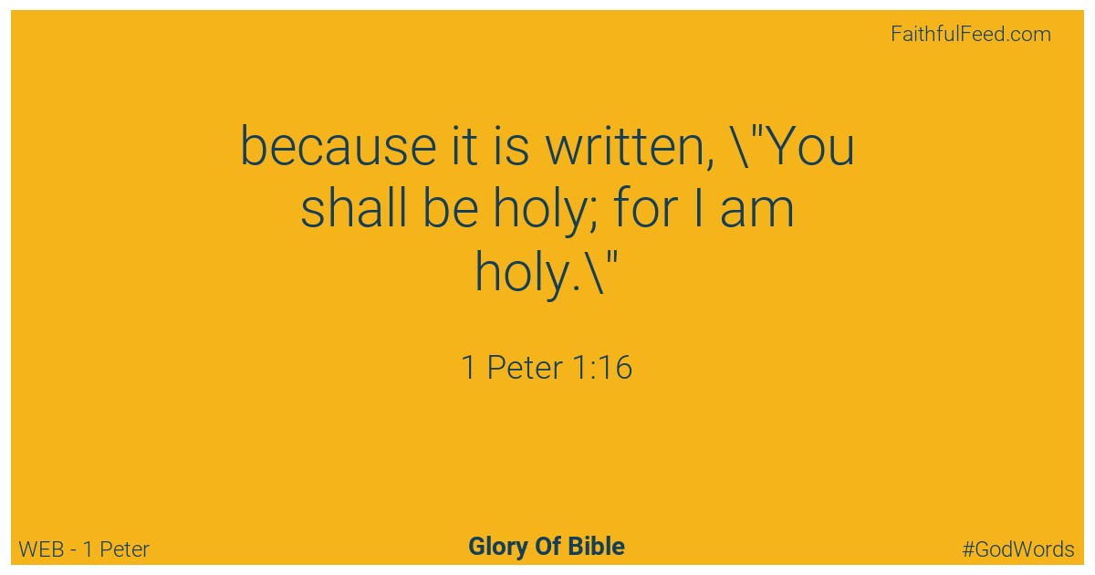 1-peter 1:16 - Web