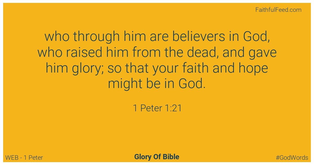 1-peter 1:21 - Web