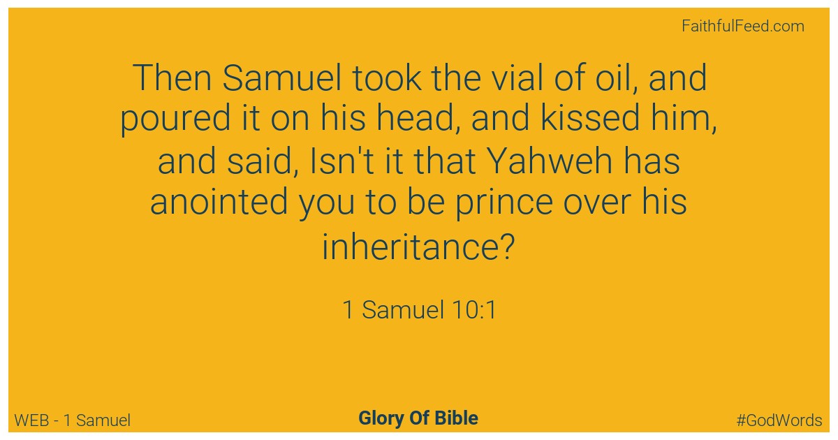 1-samuel 10:1 - Web