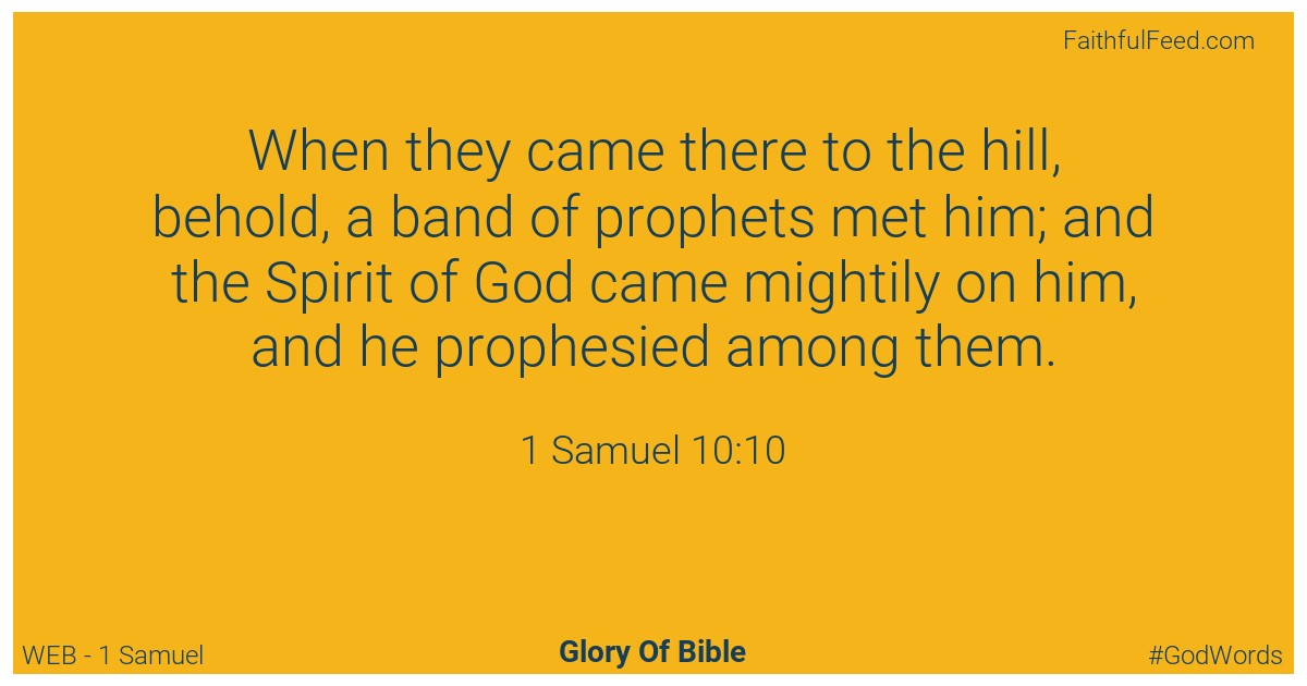 1-samuel 10:10 - Web