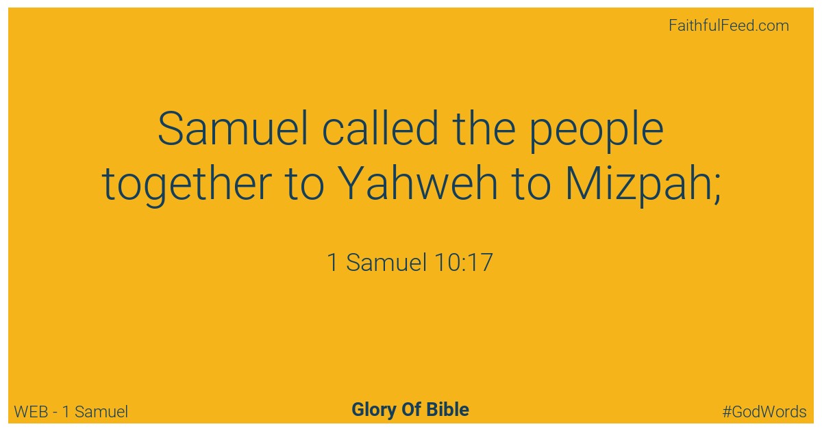 1-samuel 10:17 - Web