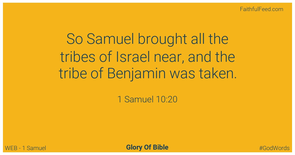 1-samuel 10:20 - Web