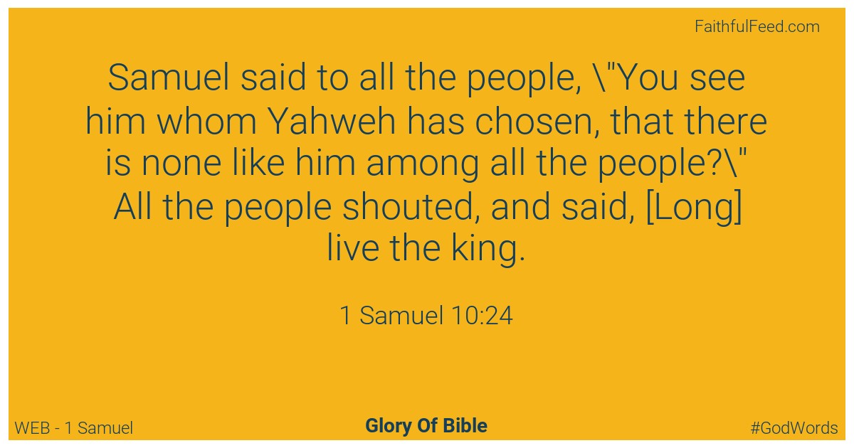 1-samuel 10:24 - Web