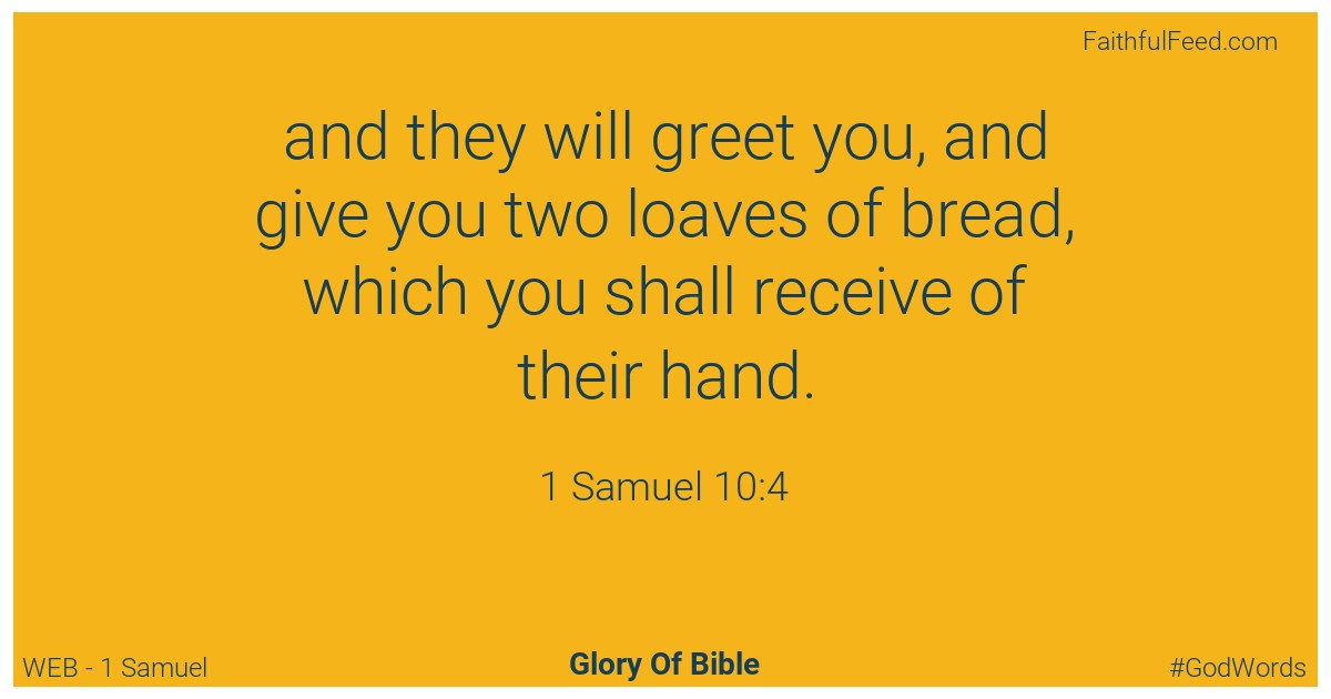 1-samuel 10:4 - Web