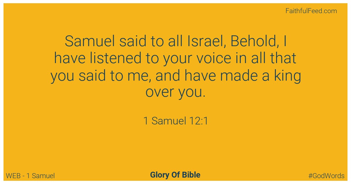 1-samuel 12:1 - Web