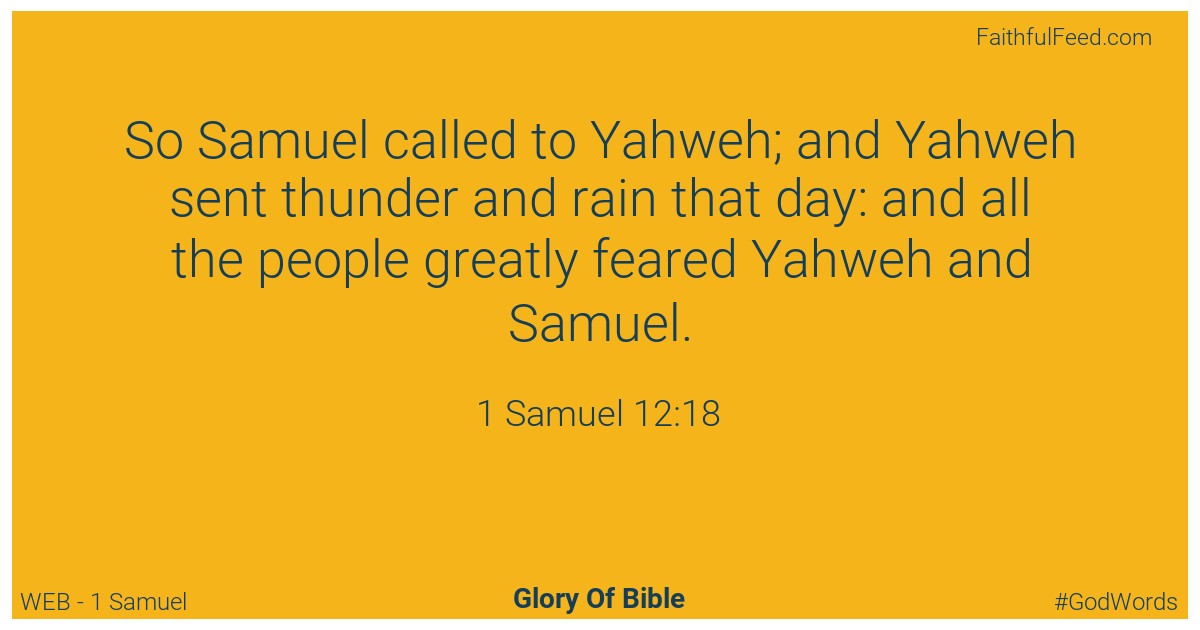 1-samuel 12:18 - Web