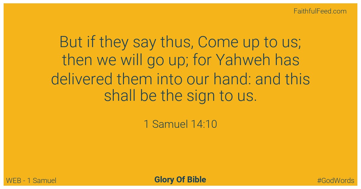 1-samuel 14:10 - Web