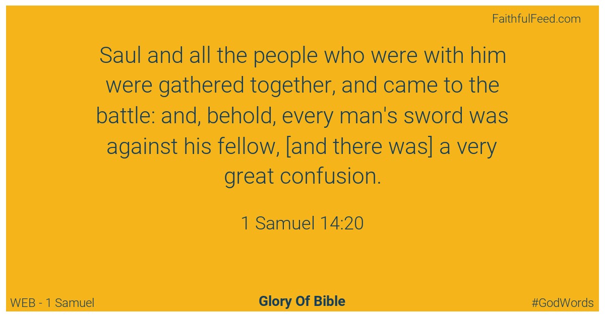 1-samuel 14:20 - Web