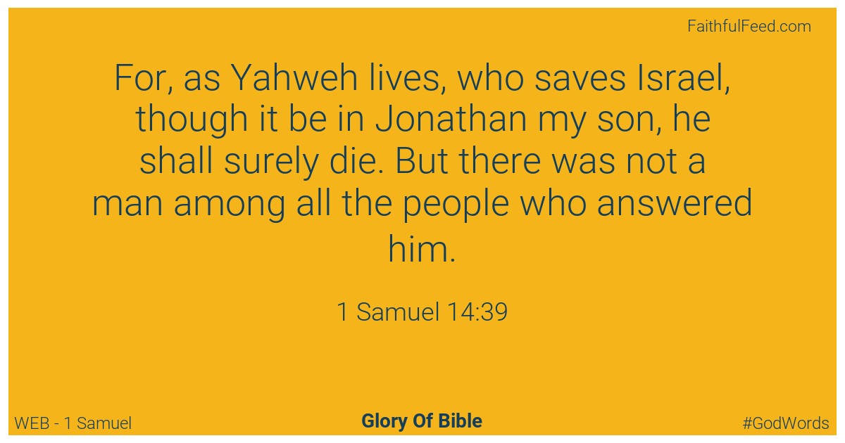 1-samuel 14:39 - Web