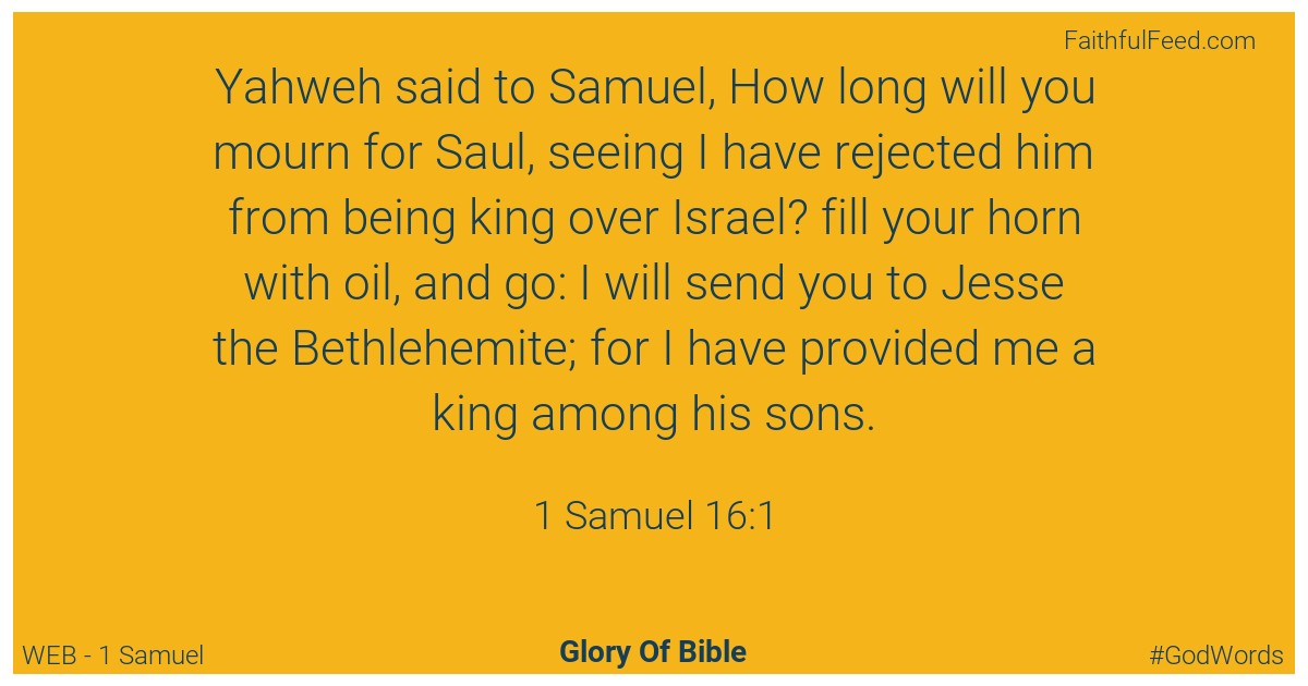 1-samuel 16:1 - Web