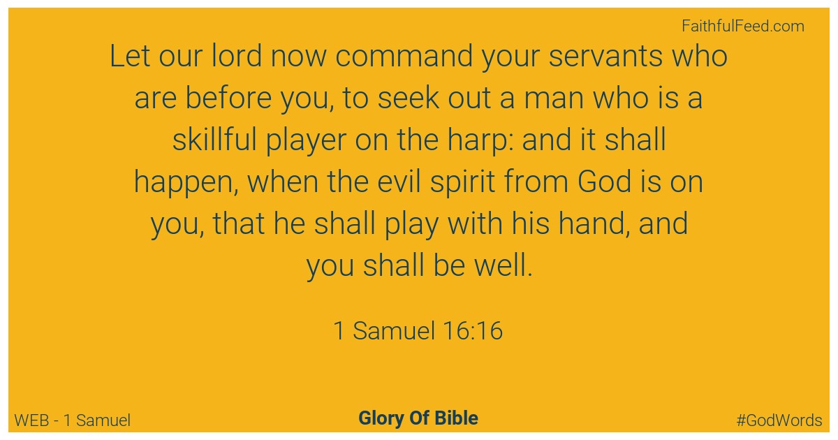 1-samuel 16:16 - Web