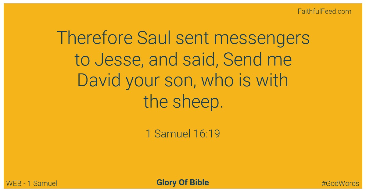 1-samuel 16:19 - Web