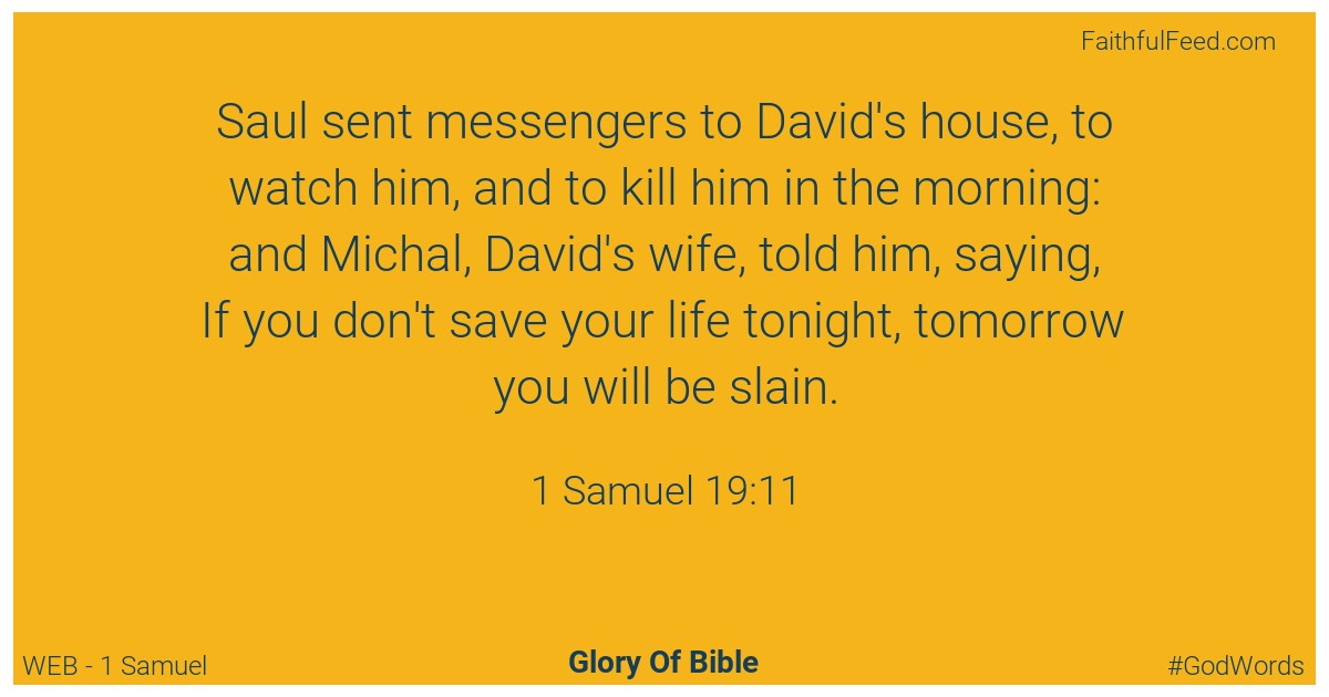 1-samuel 19:11 - Web