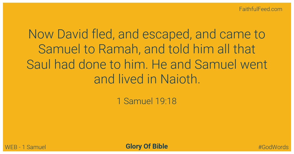 1-samuel 19:18 - Web