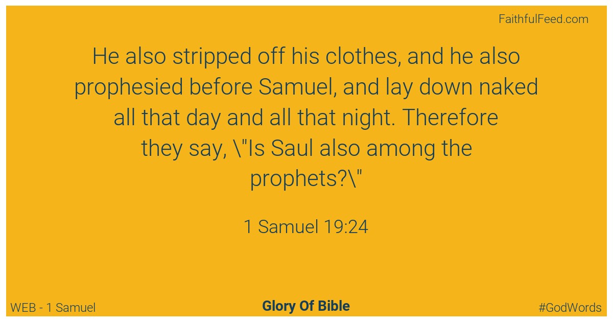 1-samuel 19:24 - Web