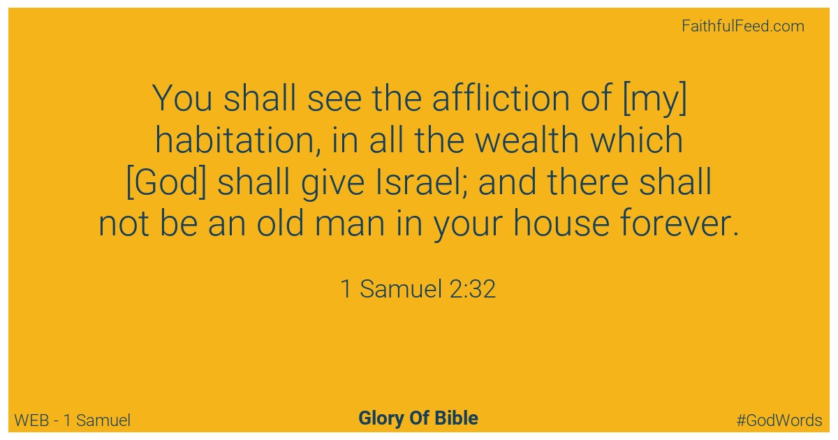 1-samuel 2:32 - Web