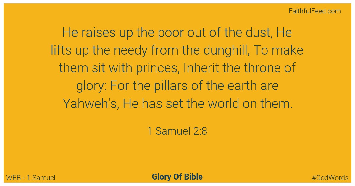 1-samuel 2:8 - Web