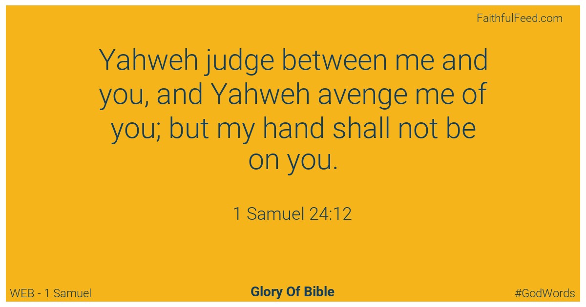 1-samuel 24:12 - Web