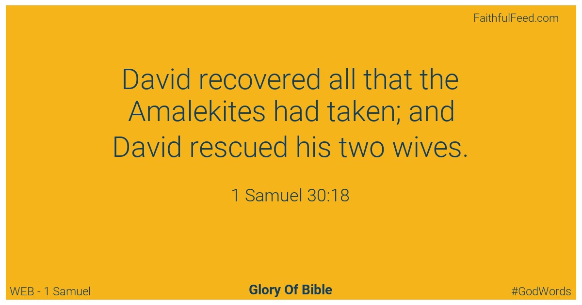 1-samuel 30:18 - Web