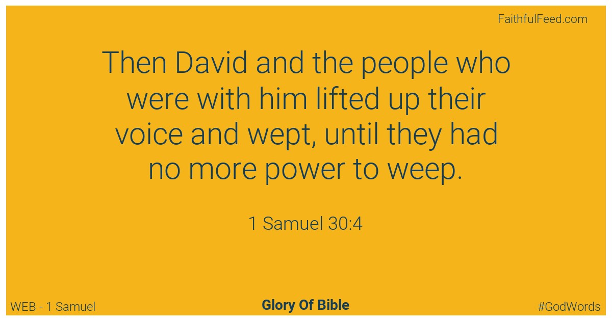 1-samuel 30:4 - Web