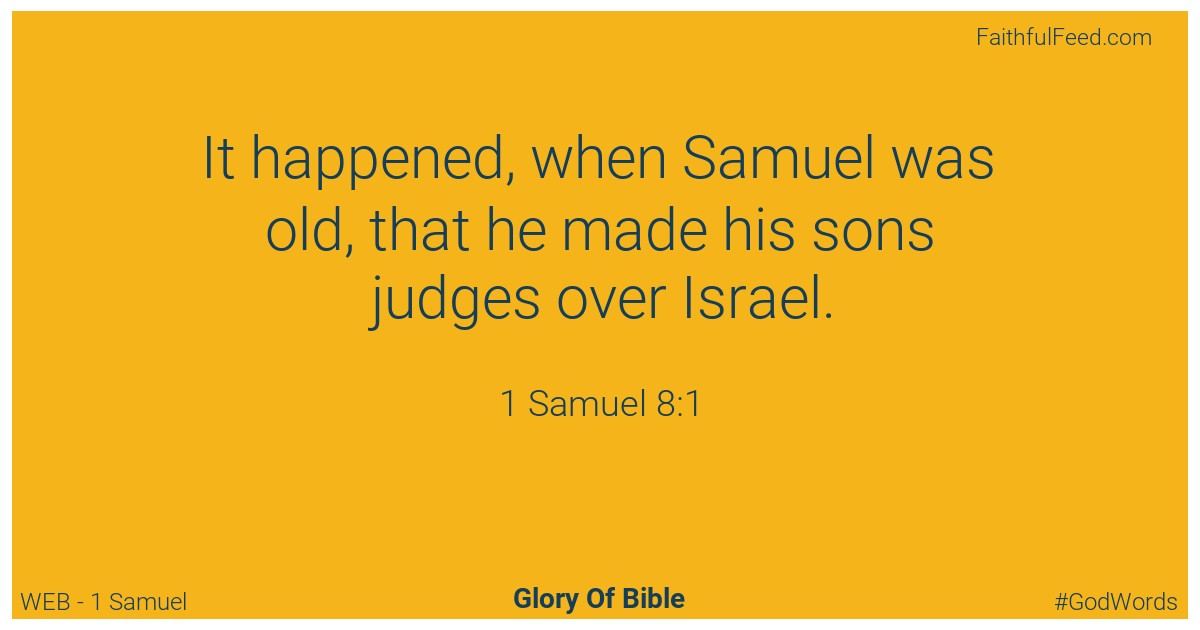 1-samuel 8:1 - Web