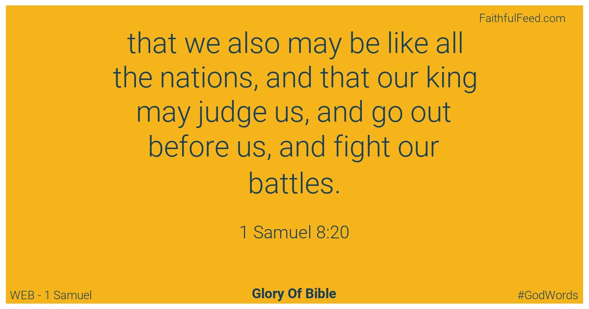 1-samuel 8:20 - Web