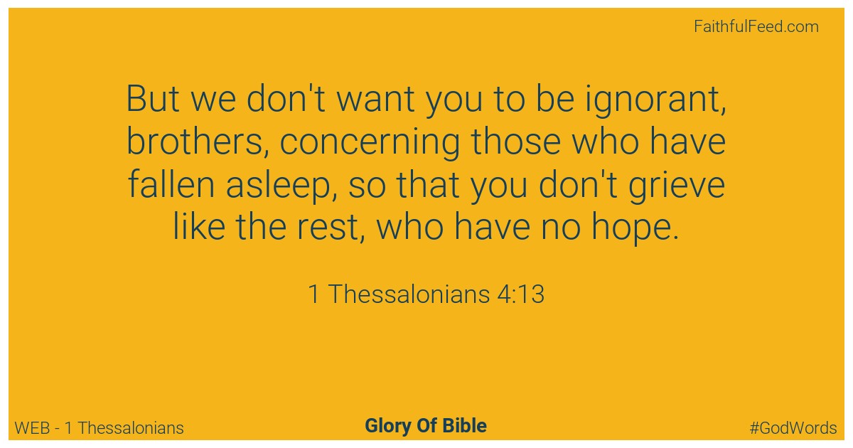 The Bible Chapters from 1 Thessalonians - Web