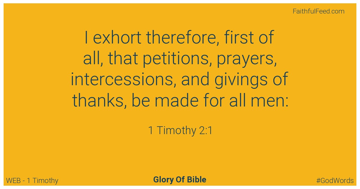 The Bible Verses from 1-timothy Chapter 2 - Web