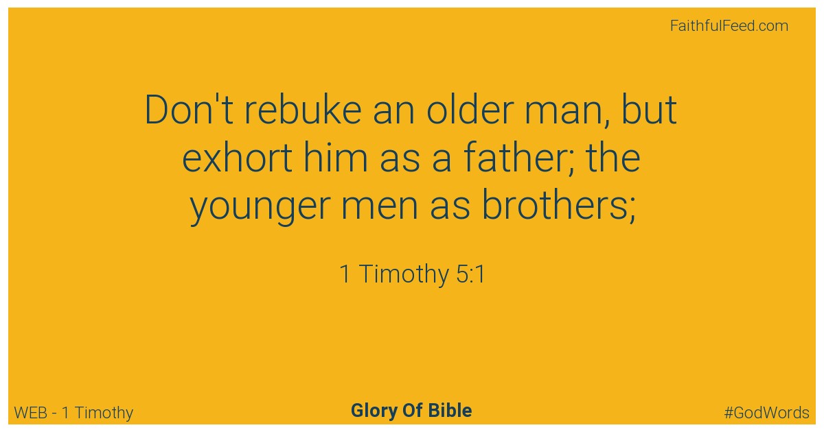 The Bible Verses from 1-timothy Chapter 5 - Web