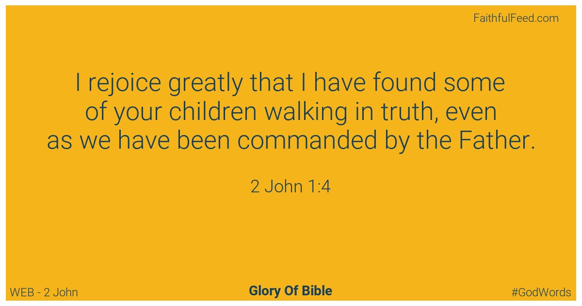 The Bible Chapters from 2 John - Web