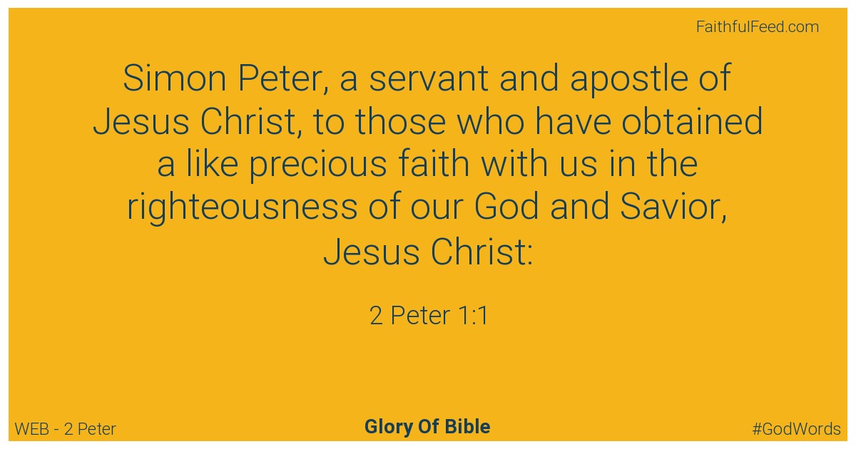 The Bible Verses from 2-peter Chapter 1 - Web