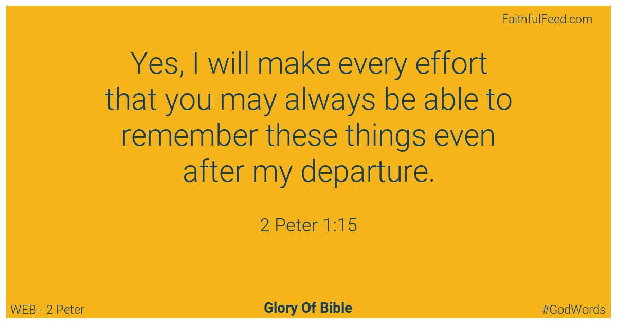 The Bible Chapters from 2 Peter - Web