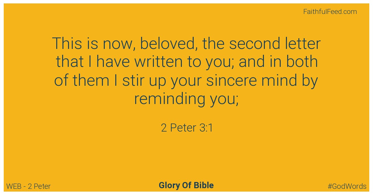 The Bible Verses from 2-peter Chapter 3 - Web