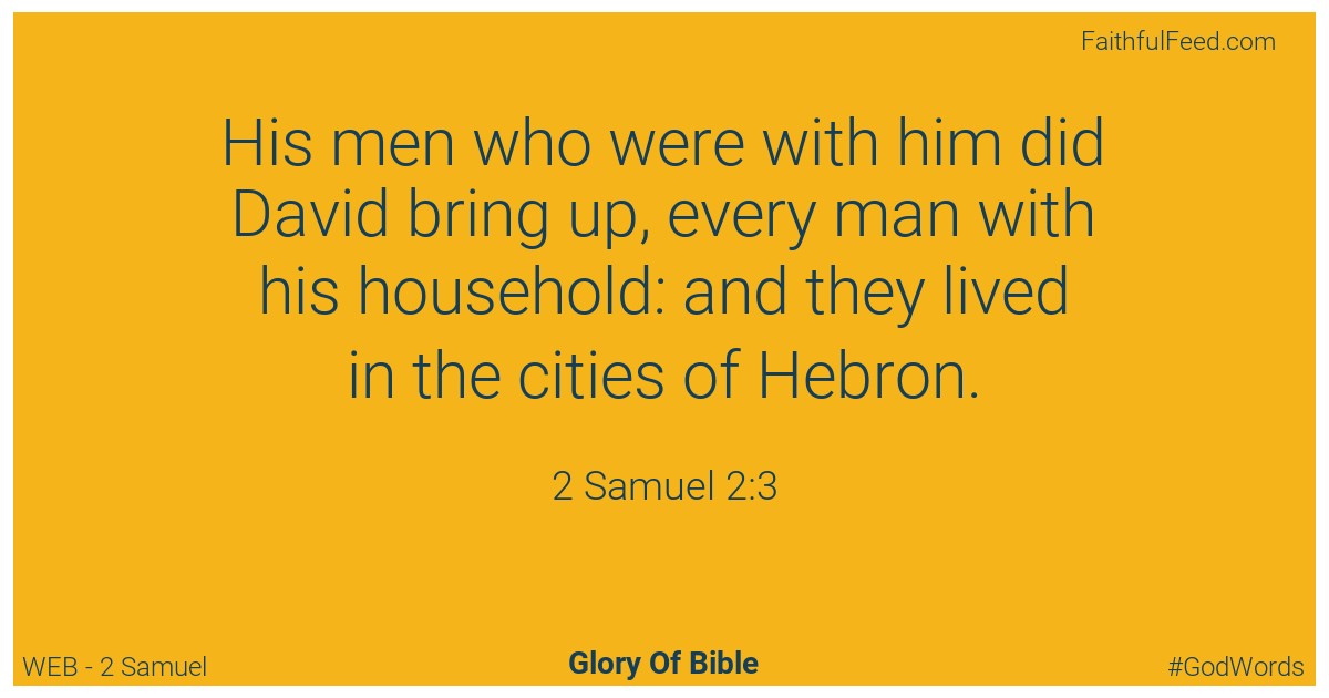 2-samuel 2:3 - Web