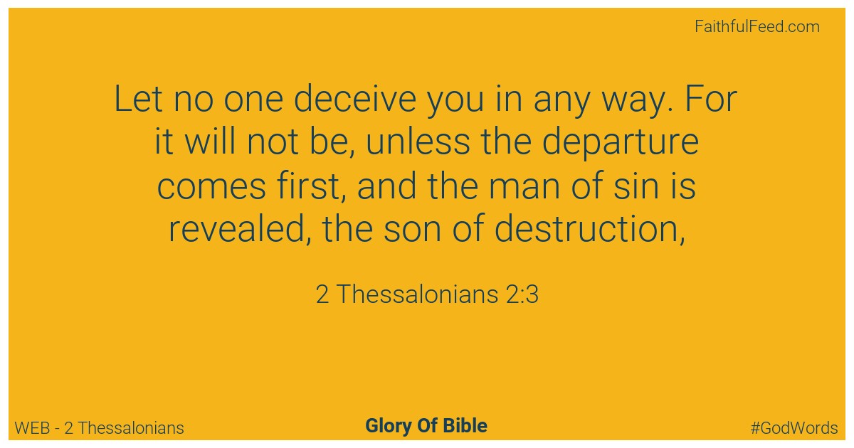 The Bible Chapters from 2 Thessalonians - Web