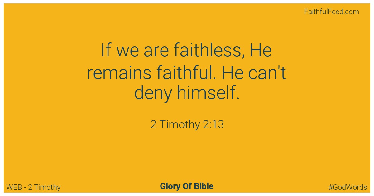 2-timothy 2:13 - Web