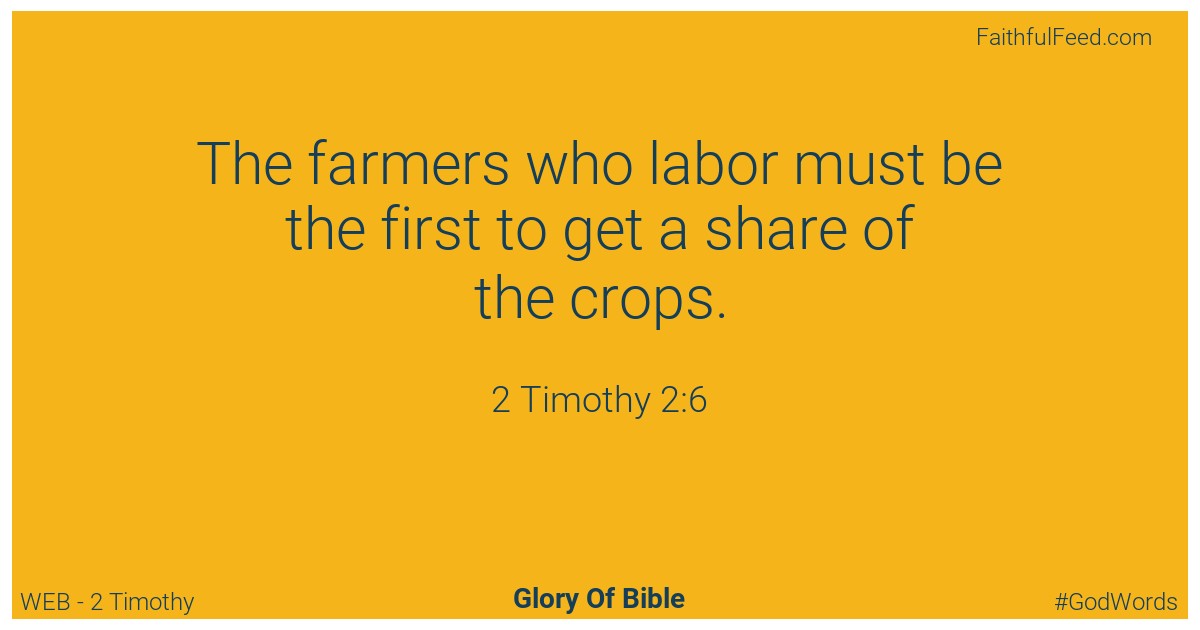 2-timothy 2:6 - Web