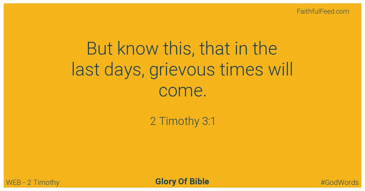 The Bible Verses from 2-timothy Chapter 3 - Web