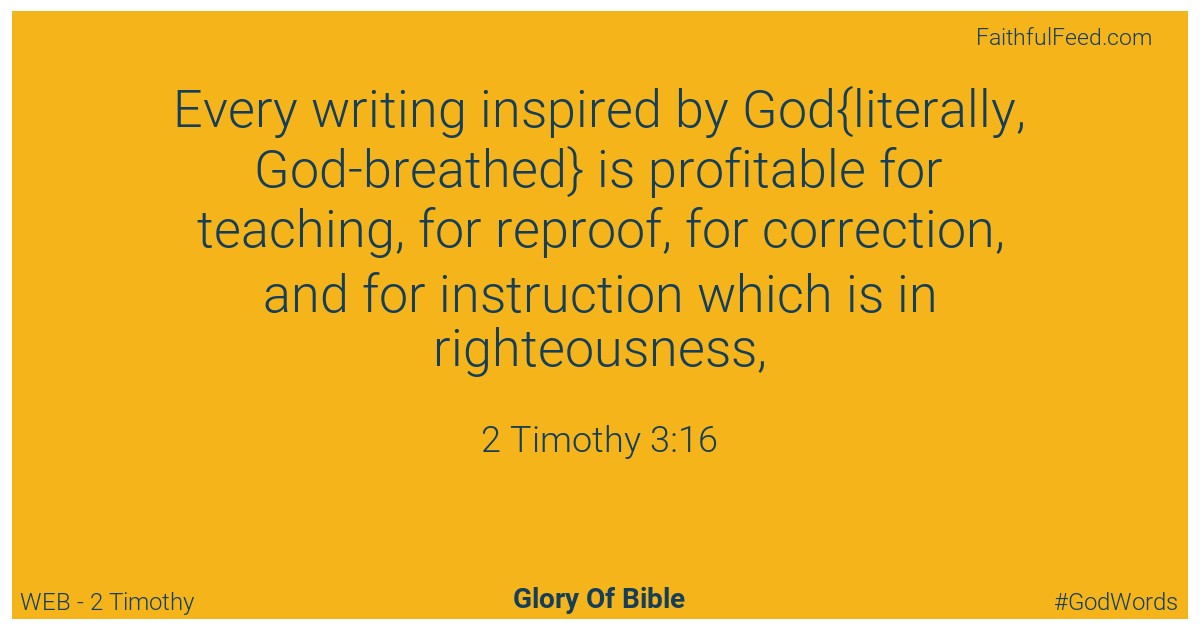 The Bible Chapters from 2 Timothy - Web