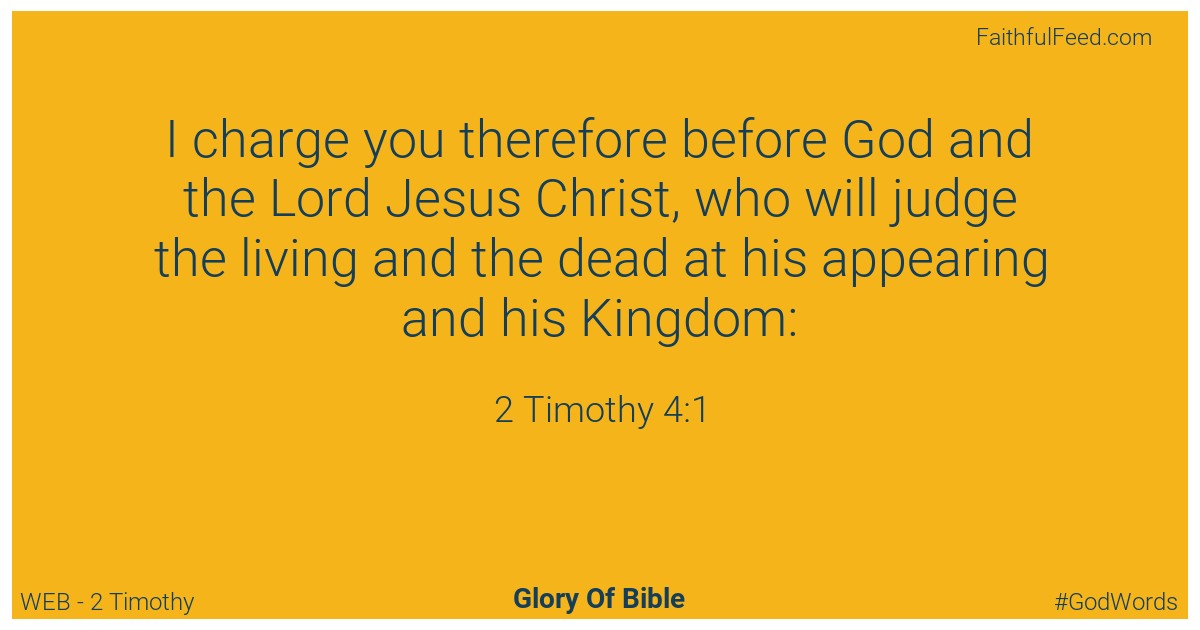 The Bible Verses from 2-timothy Chapter 4 - Web