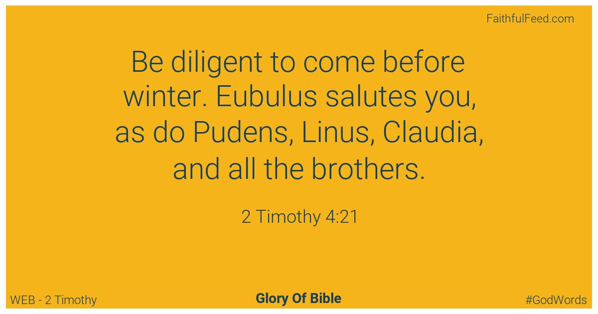 2-timothy 4:21 - Web