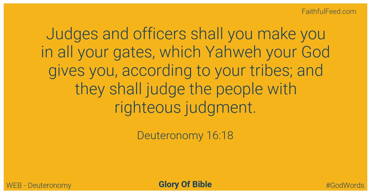 Deuteronomy 16:18 - Web