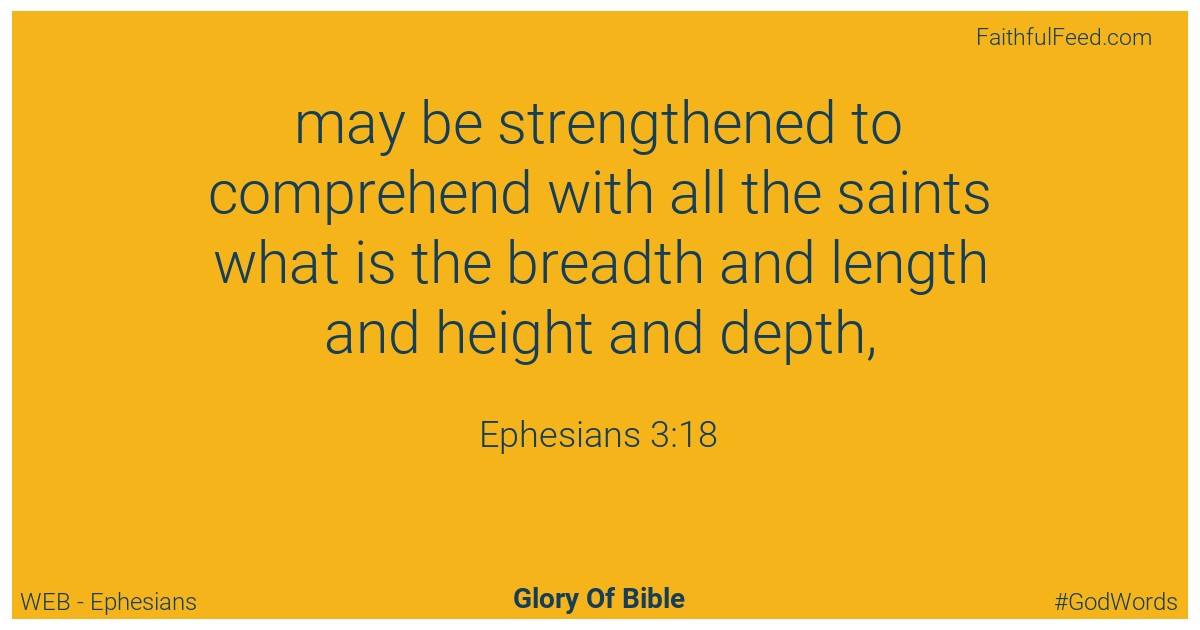 Ephesians 3:18 - Web