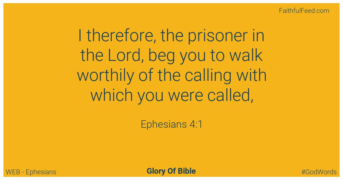 The Bible Verses from Ephesians Chapter 4 - Web