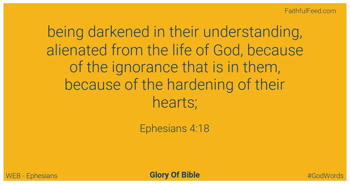 Ephesians 4:18 - Web