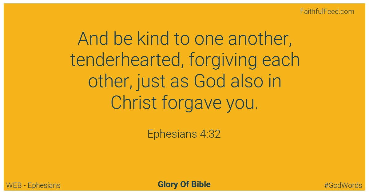 Ephesians 4:32 - Web