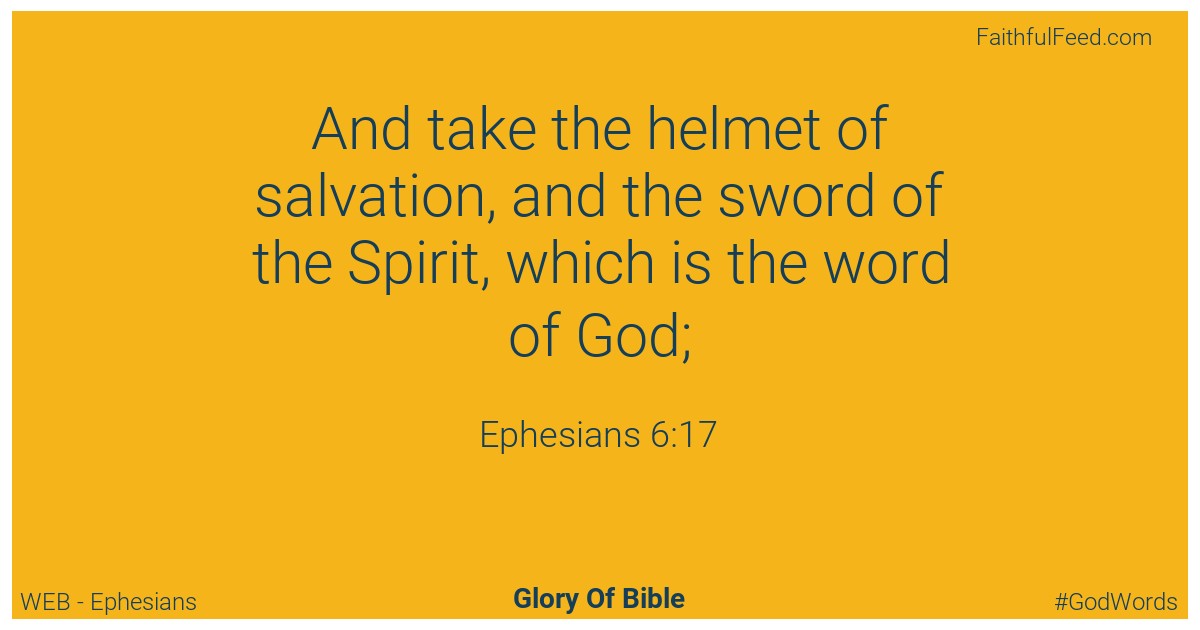 Ephesians 6:17 - Web