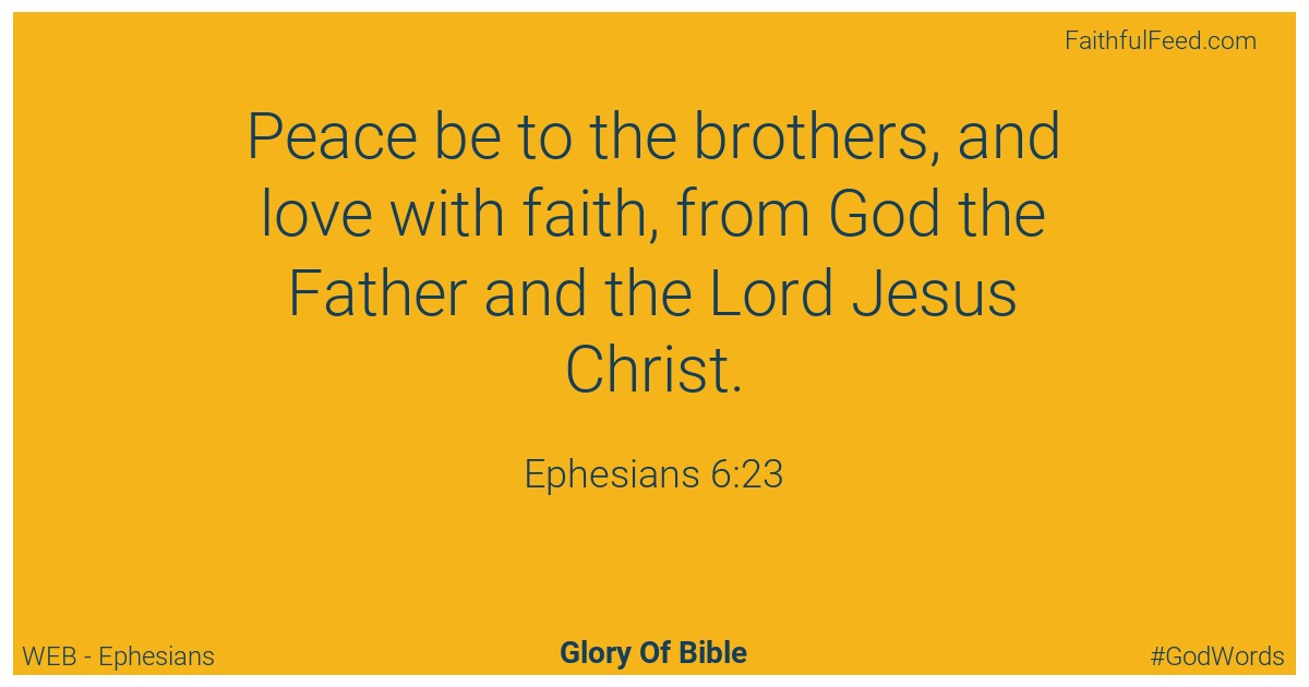 Ephesians 6:23 - Web